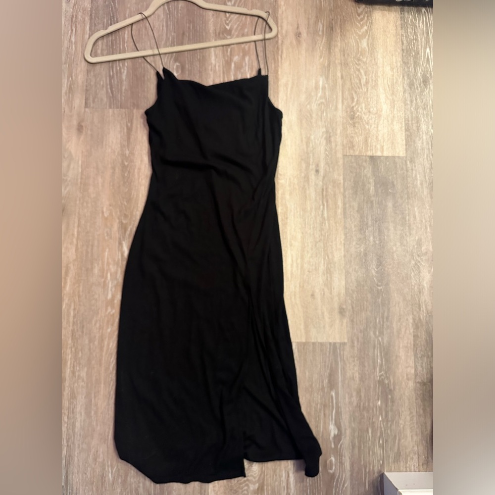 Joah Brown Black SLIT DRESS S/M - Picture 7 of 8